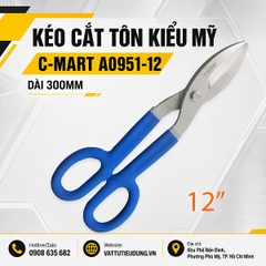 Kéo Cắt Tôn Kiểu Mỹ C-Mart A0951-12 Dài 300mm