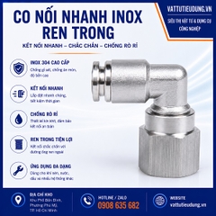 CO NỐI NHANH INOX – REN TRONG