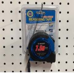 Thước Cuộn 7.5m C-Mart D0004-7.525-GY Bọc Nhựa Chống Va Đập