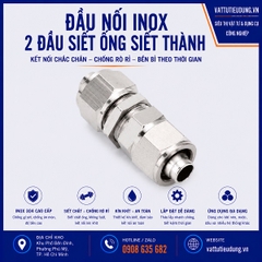 ĐẦU NỐI INOX 2 ĐẦU SIẾT ỐNG SIẾT THÀNH