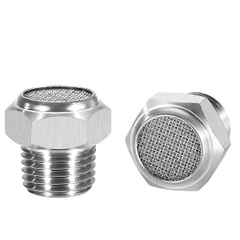 GIẢM THANH KHÍ NÉN INOX DẠNG PHẲNG