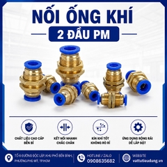 NỐI ỐNG KHÍ 2 ĐẦU PM