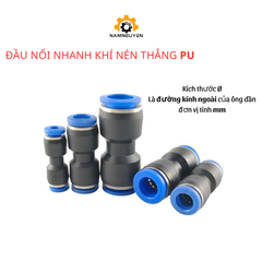 ĐẦU NỐI NHANH KHÍ NÉN THẲNG PU