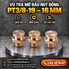 Vú Tra Mỡ Đầu Nút Đồng PT3/8-19 – 16 mm