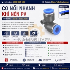 CO NỐI NHANH KHÍ NÉN PV