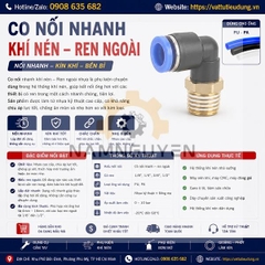 CO NỐI NHANH KHÍ NÉN - REN NGOÀI