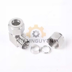 Co nối Inox 304 có 2 đầu siết hạt bắp