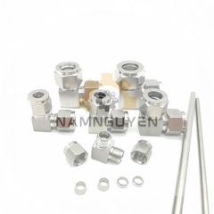Co nối Inox 304 có 2 đầu siết hạt bắp