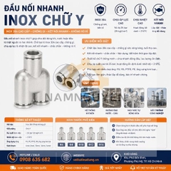 ĐẦU NỐI NHANH INOX CHỮ Y