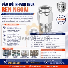 ĐẦU NỐI NHANH INOX REN NGOÀI