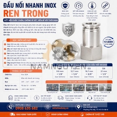 ĐẦU NỐI NHANH INOX REN TRONG 