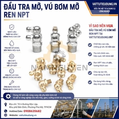 ĐẦU TRA MỠ, VÚ BƠM MỠ REN NPT