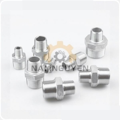 Nối Inox 304 Có 2 Đầu Ren Ngoài