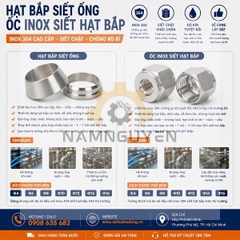 HẠT BẮP SIẾT ỐNG-ỐC INOX SIẾT HẠT BẮP