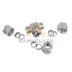 ĐẦU NỐI INOX 304 DẠNG CHỮ T – 3 ĐẦU SIẾT HẠT BẮP