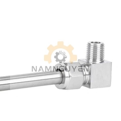 CO NỐI THÉP KHÔNG RỈ 304 – 1 ĐẦU SIẾT HẠT BẮP, 1 ĐẦU REN NGOÀI