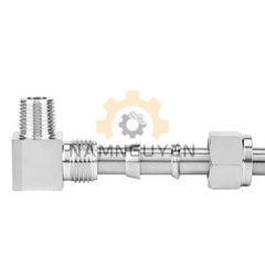 CO NỐI THÉP KHÔNG RỈ 304 – 1 ĐẦU SIẾT HẠT BẮP, 1 ĐẦU REN NGOÀI