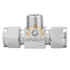 T NỐI INOX 304 – 2 ĐẦU SIẾT HẠT BẮP VÀ 1 ĐẦU REN NGOÀI
