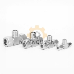 T NỐI INOX 304 – 2 ĐẦU SIẾT HẠT BẮP VÀ 1 ĐẦU REN NGOÀI