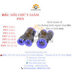 ĐẦU NỐI CHỮ Y GIẢM PWY