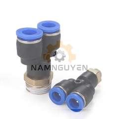 ĐẦU NỐI KHÍ NÉN CHỮ Y - REN NGOÀI