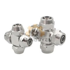 Nối Chữ Thập Siết Ống Bằng Đồng