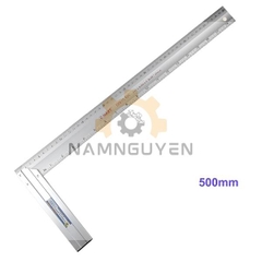 Thước Góc Vuông Nhôm C-Mart D0015-500 500mm | Thước Đo Góc 90° Chính Xác