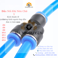 Đầu nối khí nén chữ Y