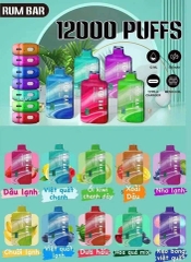 Rum Bar 12000 Hơi - Dưa Hấu Lạnh (50mg) – Pod 1 Lần