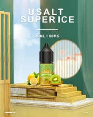 Usalt Super Ice Lemon Kiwi Chanh Kiwi Saltnic (30ml / 60mg)
