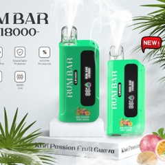 Rum Bar 18000 Hơi Kiwi Chanh Dây Ổi (50mg) – Pod 1 Lần