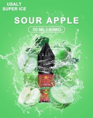 Usalt Super Ice Sour Apple Táo Chua Saltnic (30ml / 60mg)