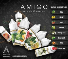 Amigo By Nowhere Green Mango Xoài Xanh Saltnic (30ml / 40mg / 60mg)