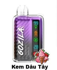 Keystone Gozila 25000 Hơi Kem Dâu Tây (50mg) - Pod 1 lần