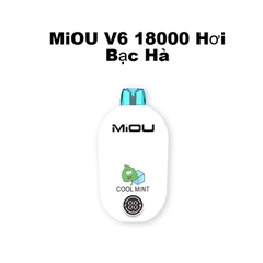 MiOU V6 18000 Hơi Bạc Hà (50mg) – Pod 1 Lần