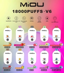 MiOU V6 18000 Hơi Dưa Gang Lạnh (50mg) – Pod 1 Lần
