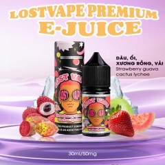 Lost Vape Premium E-Juice Dâu Ổi Xương Rồng Vải Saltnic (30ml/30mg/50mg)