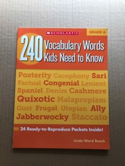240 Vocabulary Words Kids Need To Know – Trọn bộ 6 cuốn