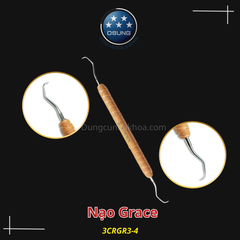Dụng cụ nạo Gracey Osung - Curette Gracey, Tay cầm bằng nhựa, cứng 3CRGR