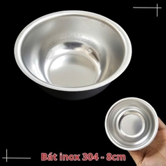 Bát inox 304 đường kính 8cm dùng trong nha khoa, spa