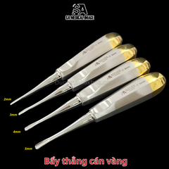 Bẩy nha khoa thẳng cán vàng SA Medical ( thép Đức)