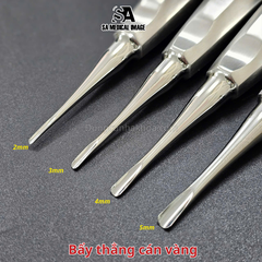 Bẩy nha khoa thẳng cán vàng SA Medical ( thép Đức)