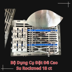 Bộ Dụng Cụ Đặt Đê Cao Su Rockmed 18 chi tiết
