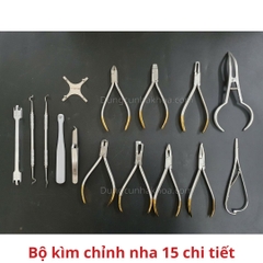 Bộ kìm chỉnh nha 15 chi tiết - Parkistan