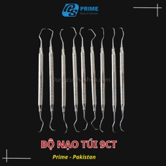 Bộ dụng cụ nạo túi nha chu 9 chi tiết Prime- Parkistan