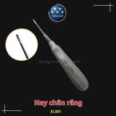 Nạy chân răng Elevator- Metal handle, stainess steel Osung(Cái)