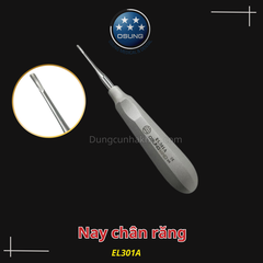 Nạy chân răng Elevator- Metal handle, stainess steel Osung(Cái)