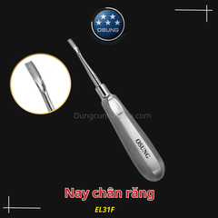 Nạy chân răng Elevator- Metal handle, stainess steel Osung(Cái)