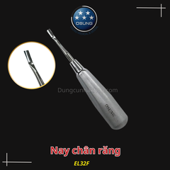 Nạy chân răng Elevator- Metal handle, stainess steel Osung(Cái)