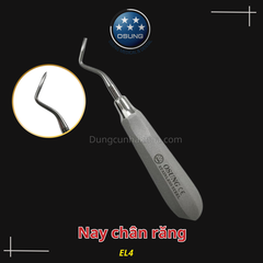 Nạy chân răng Elevator- Metal handle, stainess steel Osung(Cái)